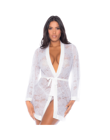 Peignoir en dentelle blanche 