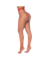 Collant large maille rouge 