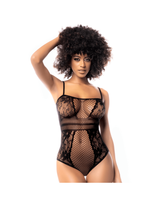 Body résille noire 