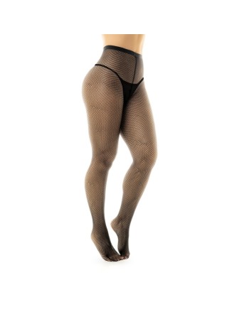 Collant résille sexy noire 