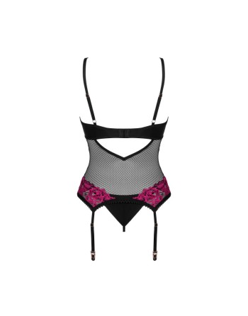 Rosenty guêpière et string - Noir
