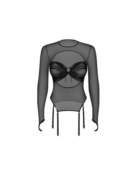 Aurorium blouse à manches longues noires