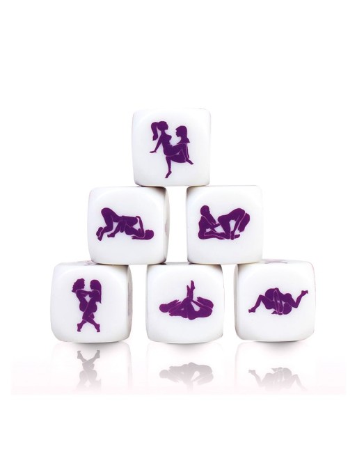 Dé Kamasutra Lesbien - Blanc et violet Dé Kamasutra Lesbien - Blanc et violet