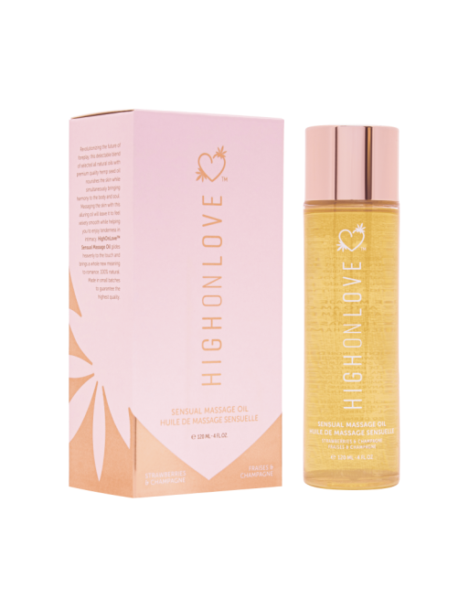 Huile de massage luxueuse Fraises et champagne - 120 ml Huile de massage luxueuse Fraises et champagne - 120 ml