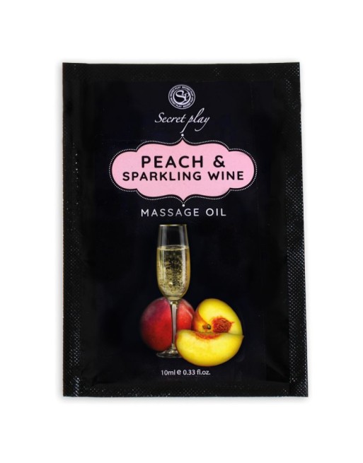 Monodose Huile de massage Pêche et Vin pétillant 3680 - 10 ml Monodose Huile de massage Pêche et Vin pétillant 3680 - 10 ml