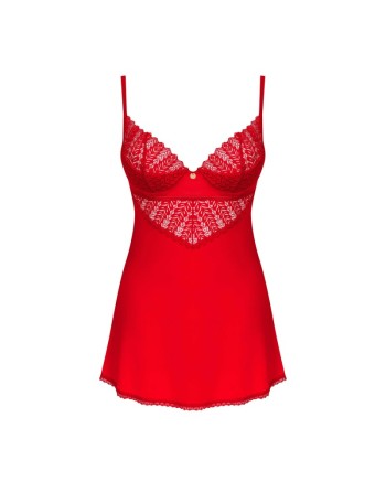 Ingridia nuisette et string - Rouge