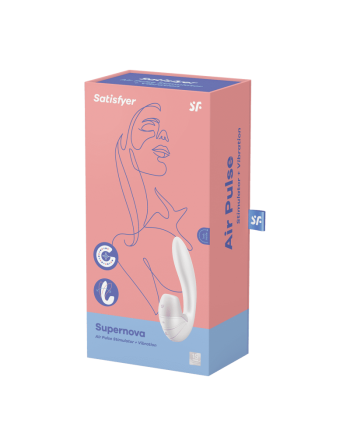 Supernova - Blanc Stimulateur clitoridien et Vibromasseur point G Satisfyer 