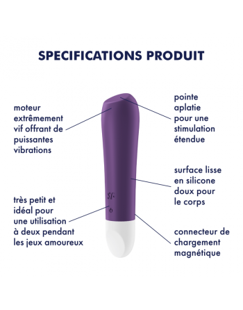 Ultra Power Bullet 2 - Violet Vibromasseur  Satisfyer 