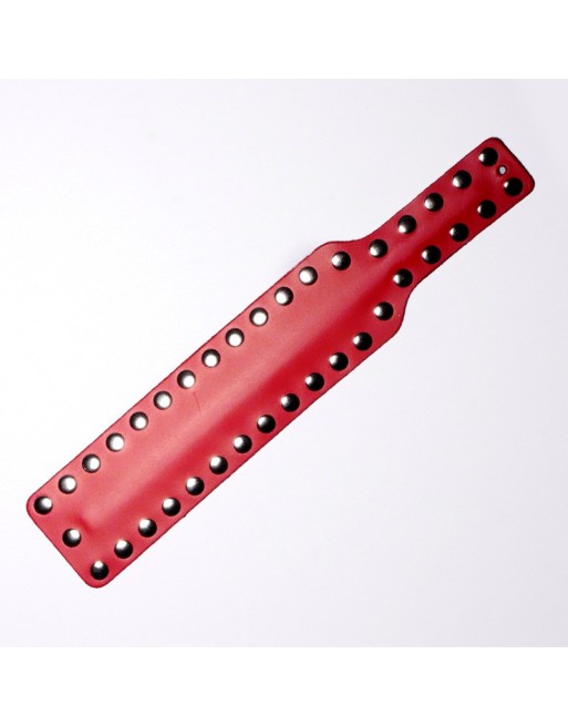 Paddle en Cuir Clous Rouge Paddle en Cuir Clous Rouge