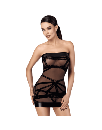 F359 Bondesque Mini robe épaule dénudée