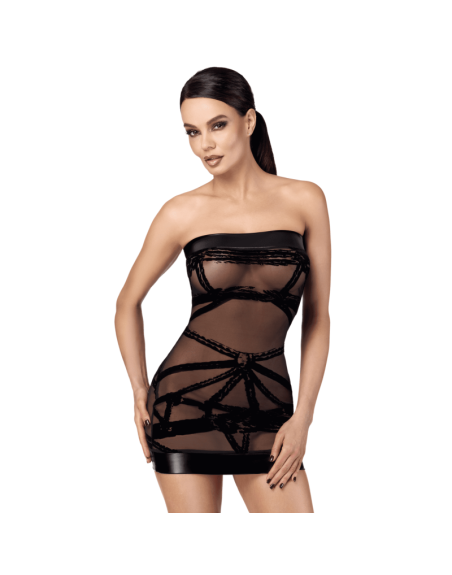 F359 Bondesque Mini robe épaule dénudée