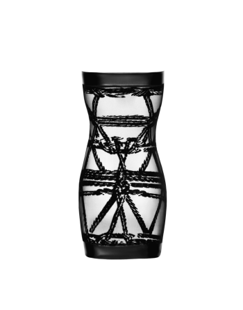 F359 Bondesque Mini robe épaule dénudée